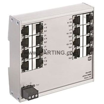 産業用ハブ Harting 16 DIN Rail 100Mbit/s ハーティング