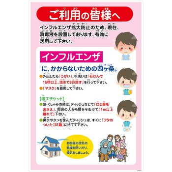 インフルエンザ予防推進標識 グリーンクロス