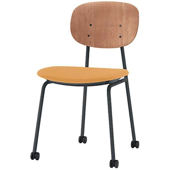 オリカチェア ネスティングタイプ WOODtone セットカラー：TT 座：ウレタンレザー張り＜配送時組立サービス付＞ イトーキ