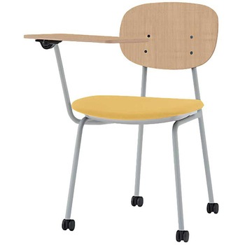 オリカチェア テーブル付ネスティングタイプ WOODtone セットカラー：GD 座：布地張り＜配送時組立サービス付＞ イトーキ