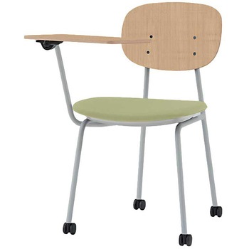 オリカチェア テーブル付ネスティングタイプ WOODtone セットカラー：GD 座：布地張り＜配送時組立サービス付＞ イトーキ