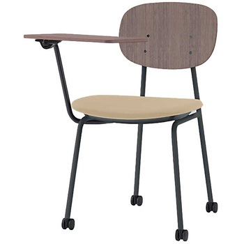 オリカチェア テーブル付ネスティングタイプ WOODtoneセットカラー：TN  座：ウレタンレザー張り＜配送時組立サービス付＞ イトーキ