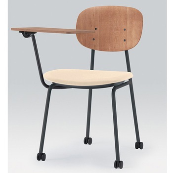 オリカチェア テーブル付ネスティングタイプ WOODtone セットカラー：TT 座：ウレタンレザー張り＜配送時組立サービス付＞ イトーキ