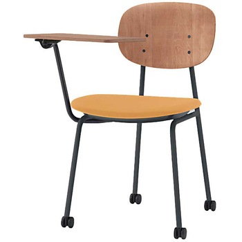 オリカチェア テーブル付ネスティングタイプ WOODtone セットカラー：TT 座：ウレタンレザー張り＜配送時組立サービス付＞ イトーキ