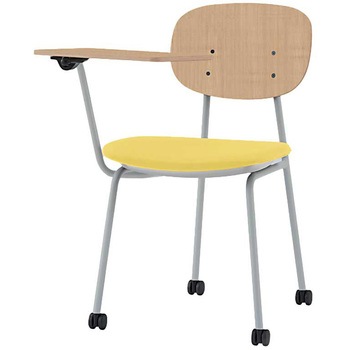 オリカチェア テーブル付ネスティングタイプ WOODtoneセットカラー：GD  座：ウレタンレザー張り＜配送時組立サービス付＞ イトーキ