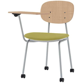 オリカチェア テーブル付ネスティングタイプ WOODtoneセットカラー：GD  座：ウレタンレザー張り＜配送時組立サービス付＞ イトーキ
