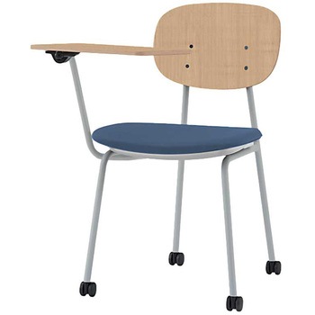 オリカチェア テーブル付ネスティングタイプ WOODtoneセットカラー：GD  座：ウレタンレザー張り＜配送時組立サービス付＞ イトーキ