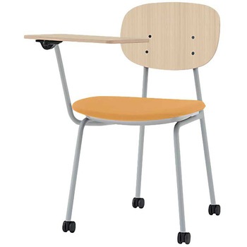 オリカチェア テーブル付ネスティングタイプ WOODtoneセットカラー：GA  座：ウレタンレザー張り＜配送時組立サービス付＞ イトーキ