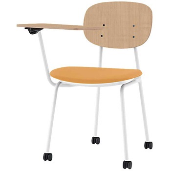 オリカチェア テーブル付ネスティングタイプ WOODtoneセットカラー：WD  座：ウレタンレザー張り＜配送時組立サービス付＞ イトーキ