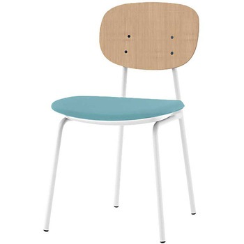 オリカチェア 4本脚タイプ WOODtoneセットカラー：WD  座：ウレタンレザー張り＜配送時組立サービス付＞ イトーキ