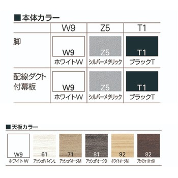折りたたみテーブル スレント 配線ダクト スチール幕板付 棚付＜配送時組立サービス付＞ イトーキ