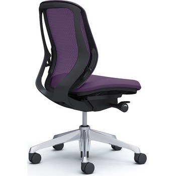 シルフィー 肘なし 背メッシュ ロー ブラックボディ ハンガー無 ランバー無 アルミ脚 オカムラ(岡村製作所)