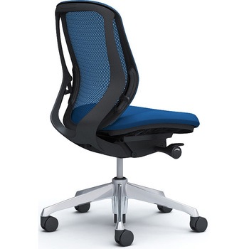 シルフィー 肘なし 背メッシュ ロー ブラックボディ ハンガー無 ランバー無 アルミ脚 オカムラ(岡村製作所)