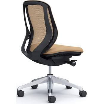 シルフィー 肘なし 背メッシュ ロー ブラックボディ ハンガー無 ランバー無 アルミ脚 オカムラ(岡村製作所)