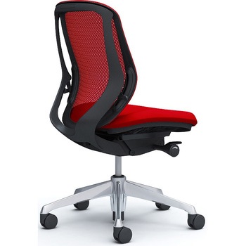 シルフィー 肘なし 背メッシュ ロー ブラックボディ ハンガー無 ランバー無 アルミ脚 オカムラ(岡村製作所)