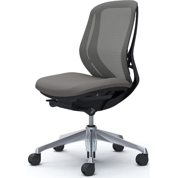 シルフィー 肘なし 背メッシュ ロー ブラックボディ ハンガー無 ランバー無 アルミ脚 オカムラ(岡村製作所)