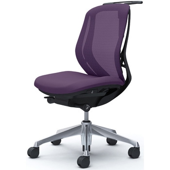 シルフィー 肘なし 背メッシュ ロー ブラックボディ ハンガー有 ランバー無 アルミ脚 オカムラ(岡村製作所)