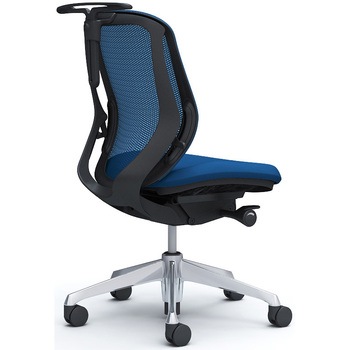 シルフィー 肘なし 背メッシュ ロー ブラックボディ ハンガー有 ランバー無 アルミ脚 オカムラ(岡村製作所)