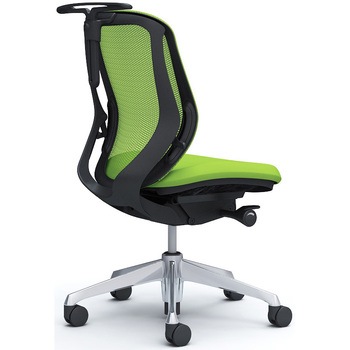 シルフィー 肘なし 背メッシュ ロー ブラックボディ ハンガー有 ランバー無 アルミ脚 オカムラ(岡村製作所)