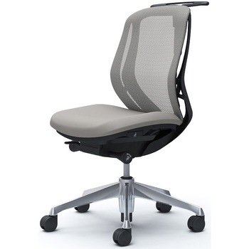 シルフィー 肘なし 背メッシュ ロー ブラックボディ ハンガー有 ランバー無 アルミ脚 オカムラ(岡村製作所)