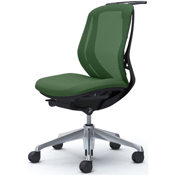 シルフィー 肘なし 背メッシュ ロー ブラックボディ ハンガー有 ランバー無 アルミ脚 オカムラ(岡村製作所)