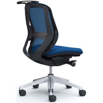 シルフィー 肘なし 背メッシュ ロー ブラックボディ ハンガー有 ランバー有 アルミ脚 - オカムラ(岡村製作所)