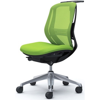 シルフィー 肘なし 背メッシュ ロー ブラックボディ ハンガー有 ランバー有 アルミ脚 - オカムラ(岡村製作所)