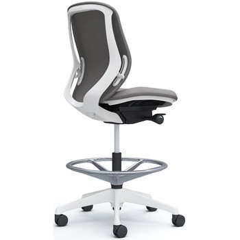 シルフィー 肘なし 背クッション ロー ハイチェア ホワイトボディ ハンガー無 ランバー無 樹脂脚 オカムラ(岡村製作所)