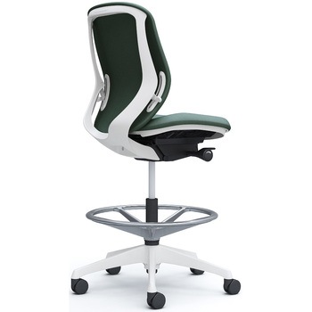 シルフィー 肘なし 背クッション ロー ハイチェア ホワイトボディ ハンガー無 ランバー無 樹脂脚 オカムラ(岡村製作所)