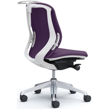 シルフィー 肘なし 背クッション ロー ホワイトボディ ハンガー有 ランバー無 アルミ脚 オカムラ(岡村製作所)