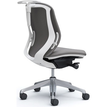 シルフィー 肘なし 背クッション ロー ホワイトボディ ハンガー有 ランバー無 アルミ脚 オカムラ(岡村製作所)