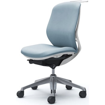 シルフィー 肘なし 背クッション ロー ホワイトボディ ハンガー有 ランバー無 アルミ脚 オカムラ(岡村製作所)