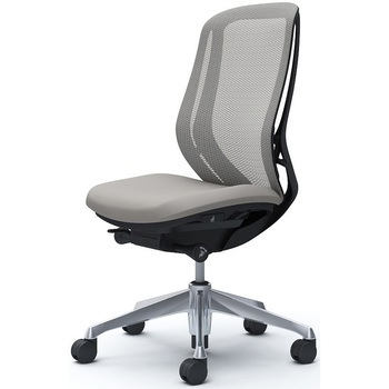 シルフィー 肘なし 背メッシュ ハイ ブラックボディ ハンガー無 ランバー無 アルミ脚 オカムラ(岡村製作所)