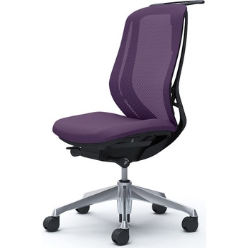 シルフィー 肘なし 背メッシュ ハイ ブラックボディ ハンガー有 ランバー無 アルミ脚 - オカムラ(岡村製作所)