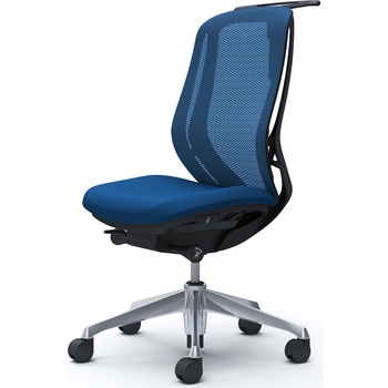 シルフィー 肘なし 背メッシュ ハイ ブラックボディ ハンガー有 ランバー無 アルミ脚 - オカムラ(岡村製作所)