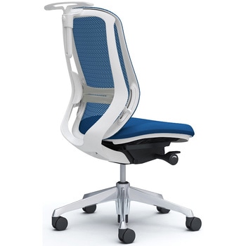 シルフィー 肘なし 背メッシュ ハイ ホワイトボディ ハンガー有 ランバー有 アルミ脚 オカムラ(岡村製作所)