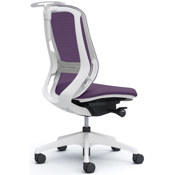 シルフィー 肘なし 背メッシュ ハイ ホワイトボディ ハンガー有 ランバー有 樹脂脚 オカムラ(岡村製作所)