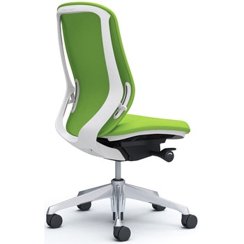 シルフィー 肘なし 背クッション ハイ ホワイトボディ ハンガー無 ランバー無 アルミ脚 オカムラ(岡村製作所)