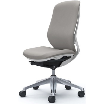 シルフィー 肘なし 背クッション ハイ ホワイトボディ ハンガー無 ランバー無 アルミ脚 オカムラ(岡村製作所)