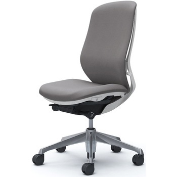 シルフィー 肘なし 背クッション ハイ ホワイトボディ ハンガー無 ランバー無 アルミ脚 オカムラ(岡村製作所)