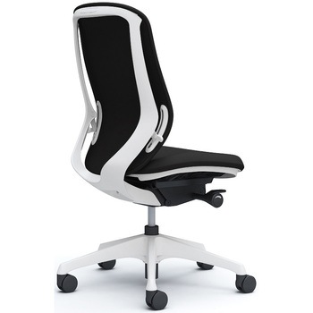 シルフィー 肘なし 背クッション ハイ ホワイトボディ ハンガー無 ランバー無 樹脂脚 オカムラ(岡村製作所)