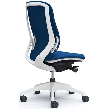 シルフィー 肘なし 背クッション ハイ ホワイトボディ ハンガー無 ランバー無 樹脂脚 オカムラ(岡村製作所)