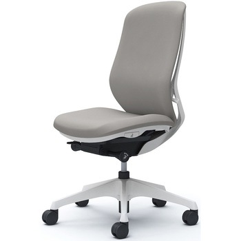 シルフィー 肘なし 背クッション ハイ ホワイトボディ ハンガー無 ランバー無 樹脂脚 オカムラ(岡村製作所)