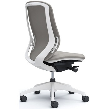 シルフィー 肘なし 背クッション ハイ ホワイトボディ ハンガー無 ランバー無 樹脂脚 オカムラ(岡村製作所)