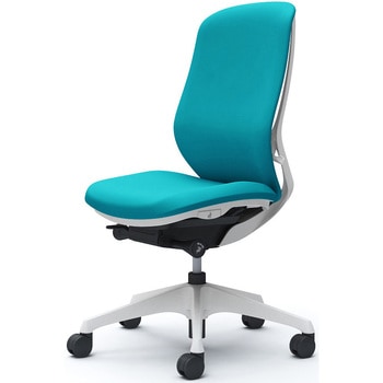 シルフィー 肘なし 背クッション ハイ ホワイトボディ ハンガー無 ランバー無 樹脂脚 オカムラ(岡村製作所)