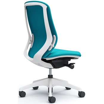 シルフィー 肘なし 背クッション ハイ ホワイトボディ ハンガー無 ランバー無 樹脂脚 オカムラ(岡村製作所)