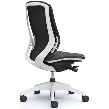 シルフィー 肘なし 背クッション ハイ ホワイトボディ ハンガー無 ランバー無 樹脂脚 オカムラ(岡村製作所)