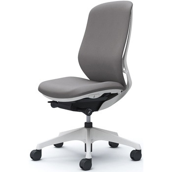 シルフィー 肘なし 背クッション ハイ ホワイトボディ ハンガー無 ランバー無 樹脂脚 オカムラ(岡村製作所)