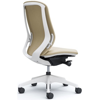 シルフィー 肘なし 背クッション ハイ ホワイトボディ ハンガー無 ランバー無 樹脂脚 オカムラ(岡村製作所)