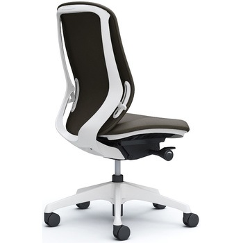 シルフィー 肘なし 背クッション ハイ ホワイトボディ ハンガー無 ランバー無 樹脂脚 オカムラ(岡村製作所)